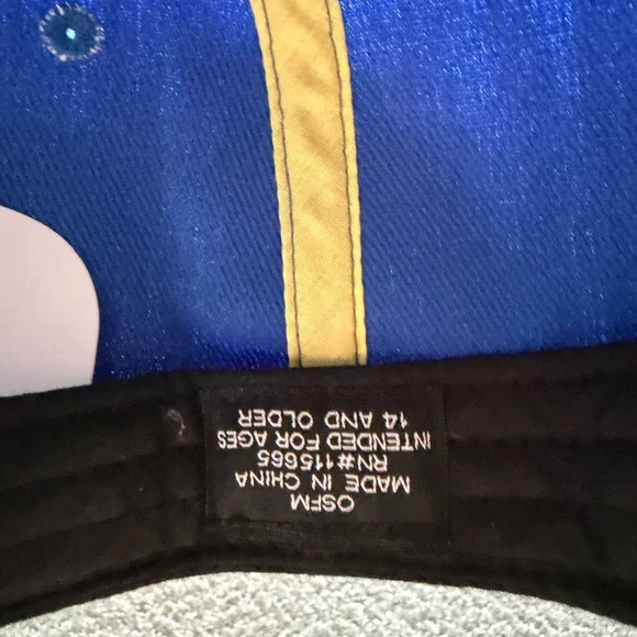 Bioworld Pikachu Yellow Blue White Snapback Hat - Picture 7 of 8